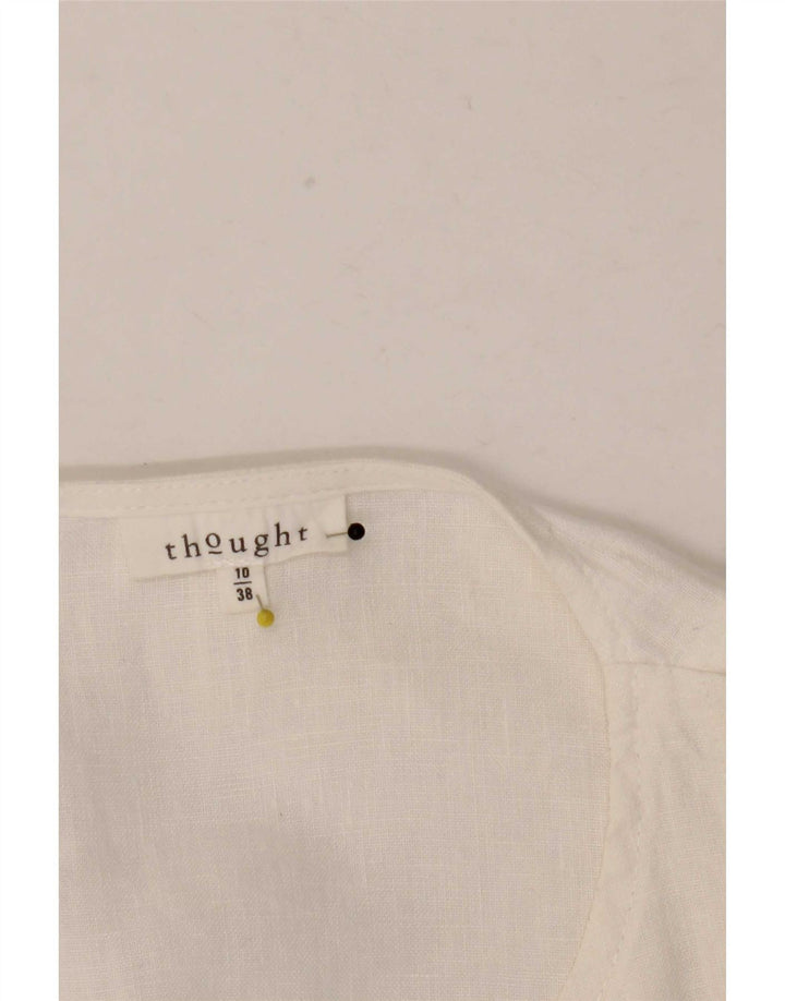 Thought - Cárdigan para mujer, talla 40, talla pequeña, color blanco
