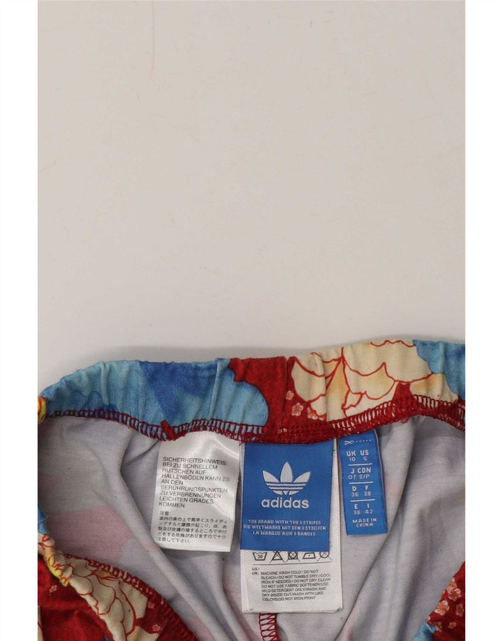 Adidas Leggings para mujer Reino Unido 10 Pequeño Poliéster floral rojo