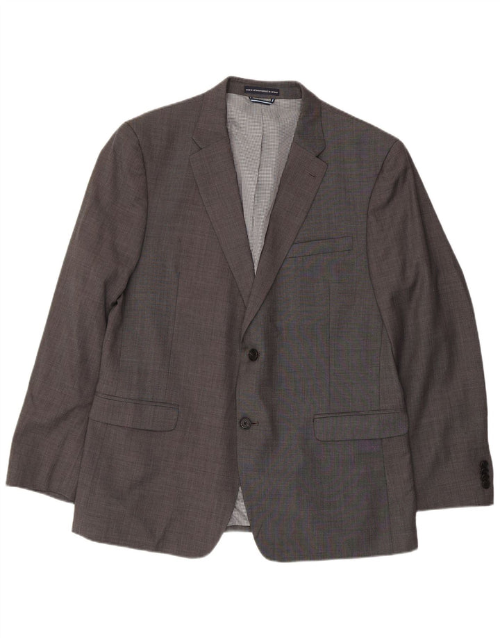 Tommy Hilfiger Chaqueta tipo blazer de 2 botones para hombre UK 38 Lana gris medio