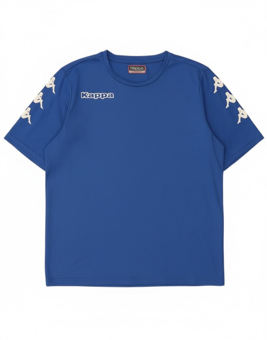 Kappa Hombre Camiseta Gráfica Top Poliéster Azul Medio