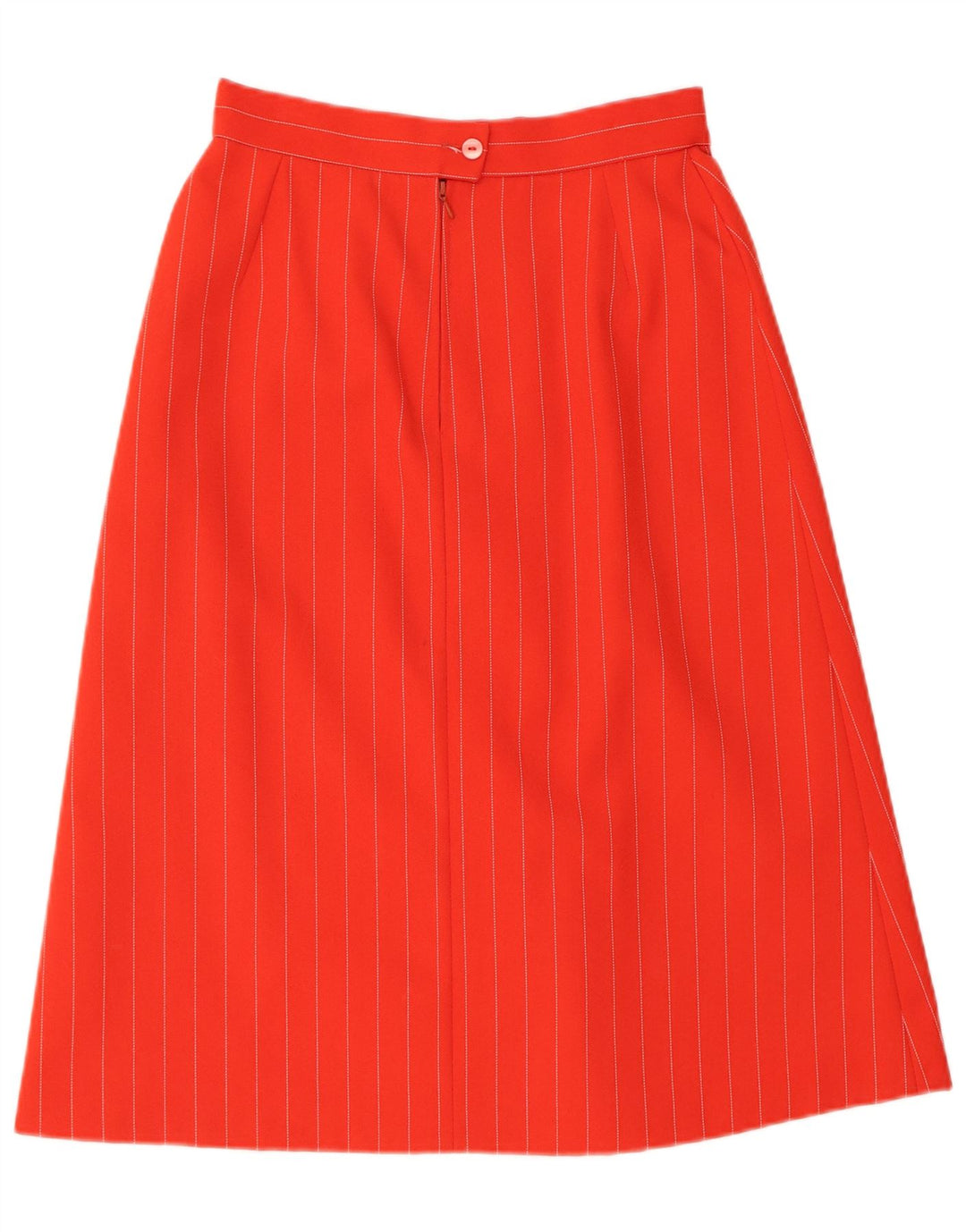 TREVIRA Womens A-Line Skirt EU 40 Medium W28 Red Pinstripe Polyester