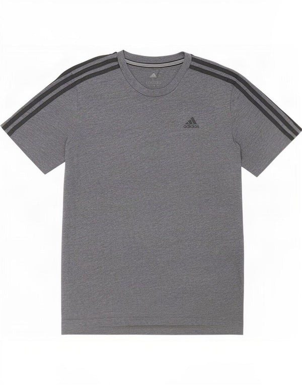 Camiseta Adidas para hombre Top grande de algodón moteado gris