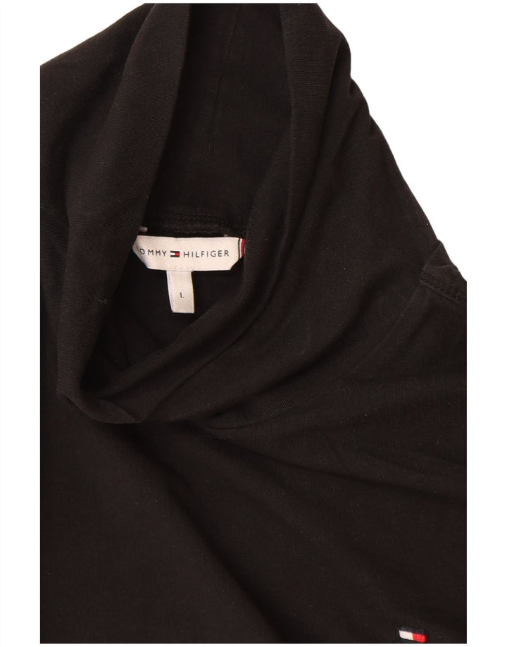 TOMMY HILFIGER Camiseta de manga larga para mujer UK 40 Grande Negro