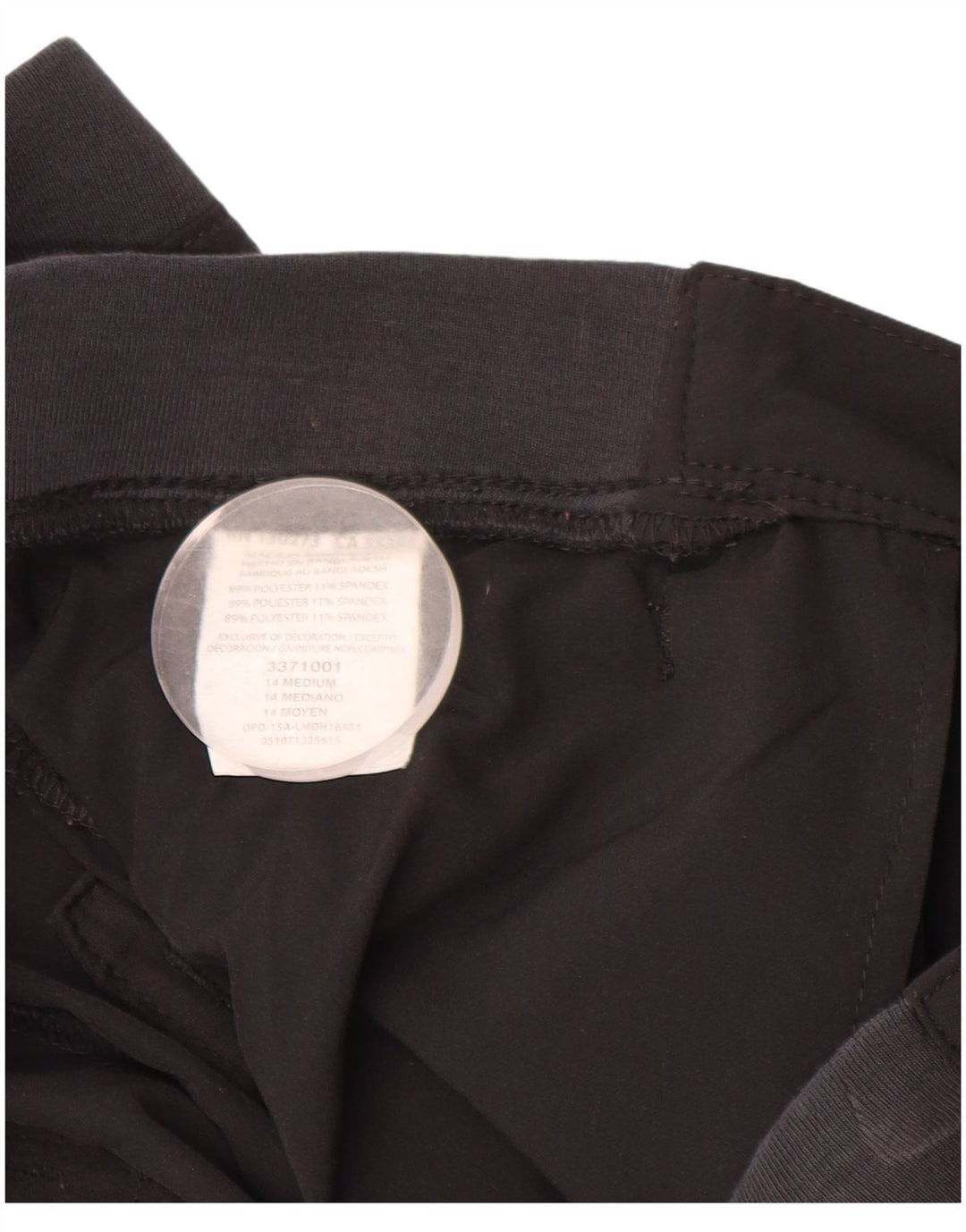 LEE Pantalones capri cargo de ajuste relajado para mujer US 14 XL W34 L20 Negro