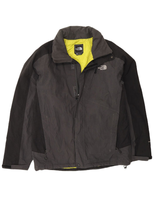 The North Face Chaqueta cortavientos para hombre UK 38 Nylon color block gris medio