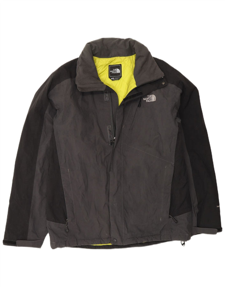 The North Face Chaqueta cortavientos para hombre UK 38 Nylon color block gris medio