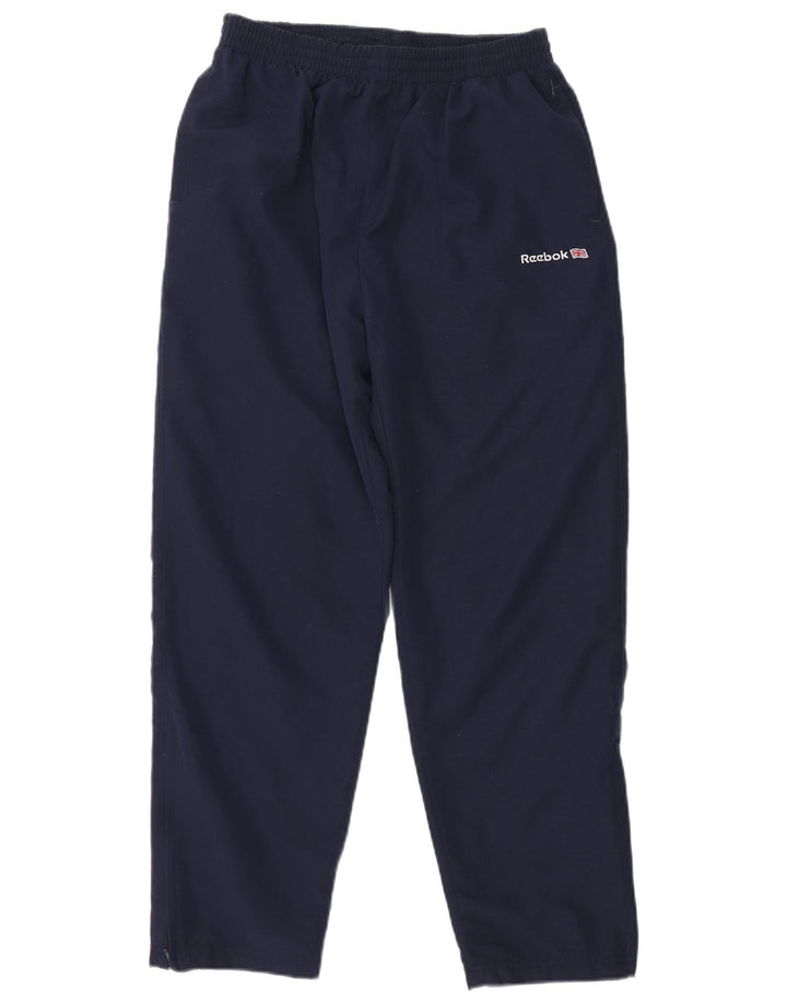 Reebok - Pantalones de chándal para hombre, talla 40, talla grande, poliéster, color azul marino