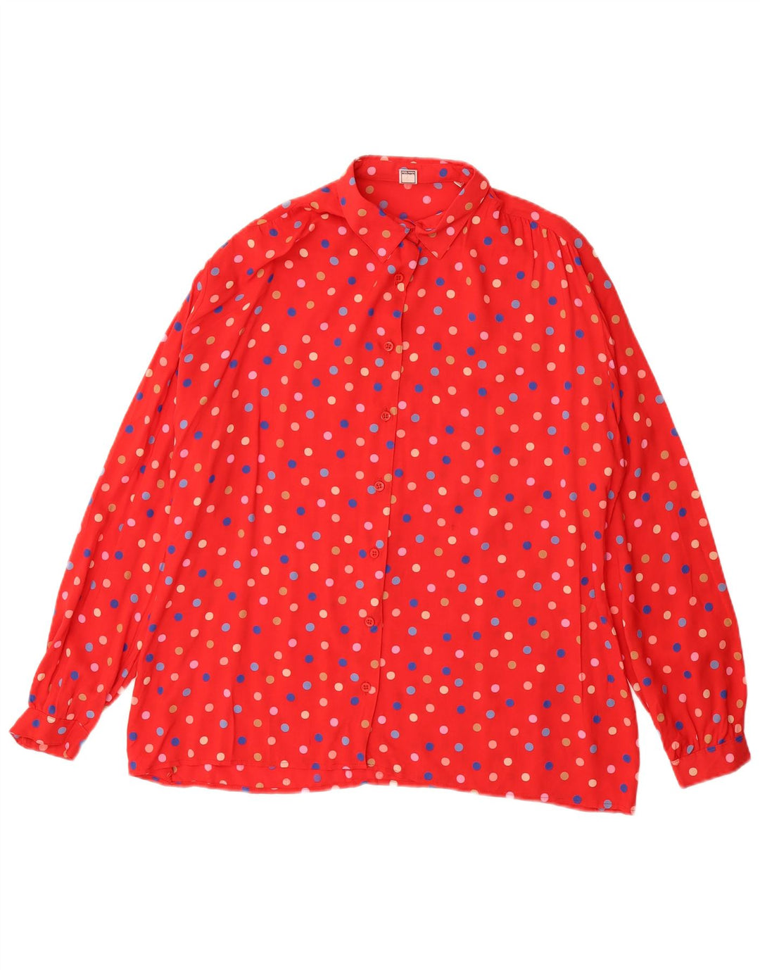 EINHORN Womens Shirt Blouse IT 44 Medium Red Polka Dot Viscose