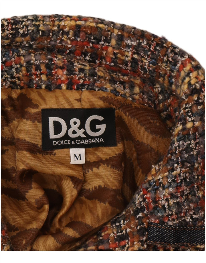 DOLCE & GABBANA Chaqueta blazer para mujer UK 12 Mediana moteada multicolor