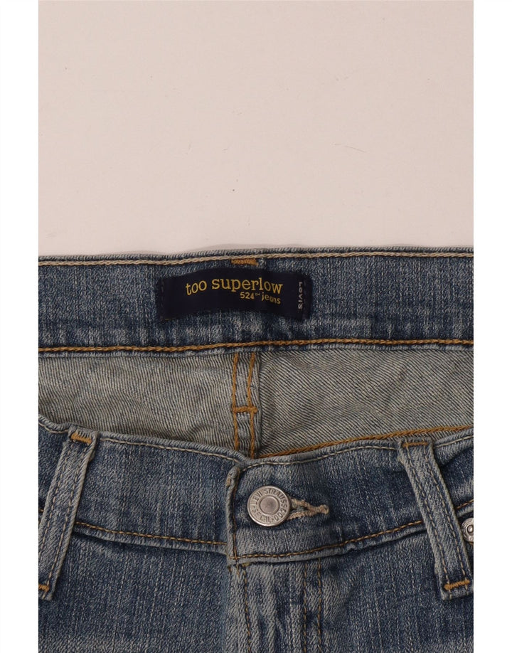 Levi's Mujer 524 Super Low Capri Jeans W32 L23 Azul