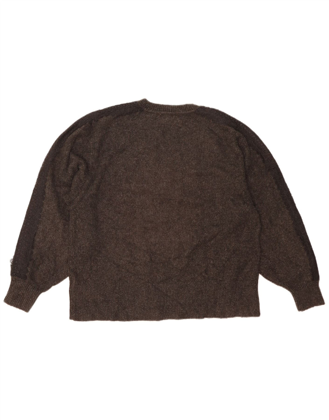 Zara Mujer Jersey Oversize con Cuello en V UK 10 Small Gris