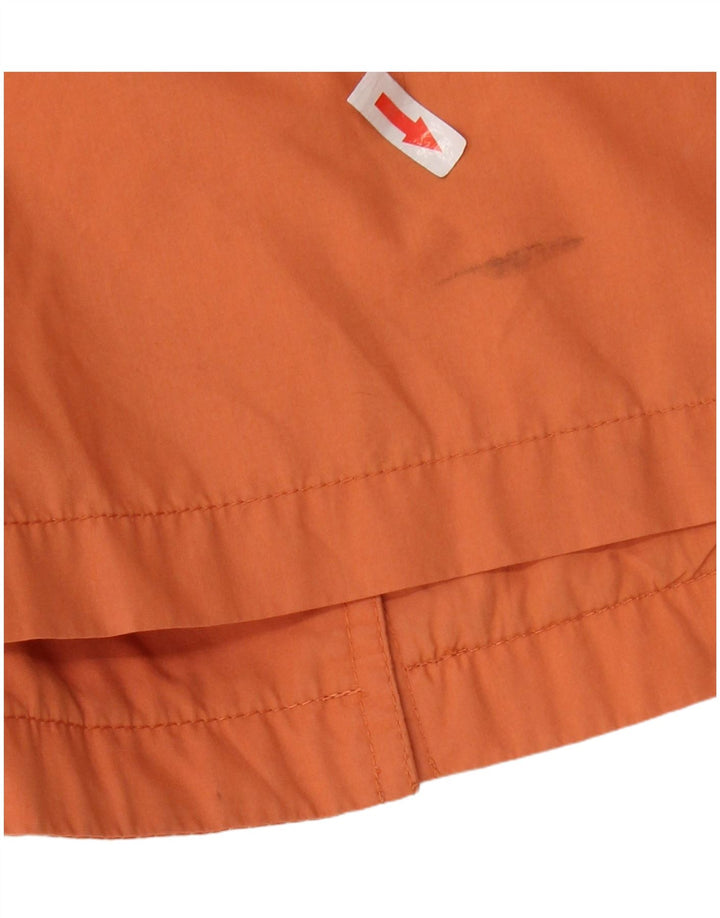 Vintage mujer impermeable Reino Unido 18 XL naranja poliéster