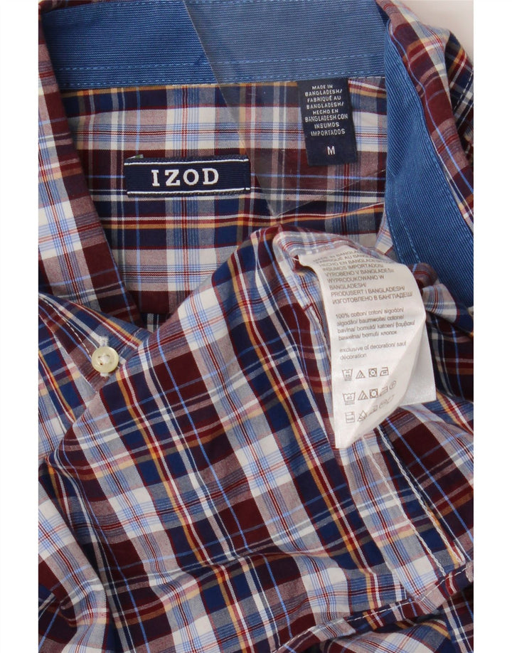 Camisa Hombre Izod Mediana Algodón Cuadros Multicolor