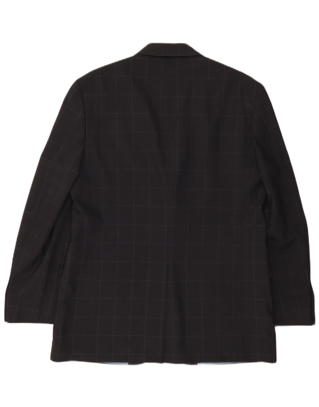 Marks & Spencer Chaqueta tipo blazer de 3 botones para hombre UK 42 Large Navy Blue Check