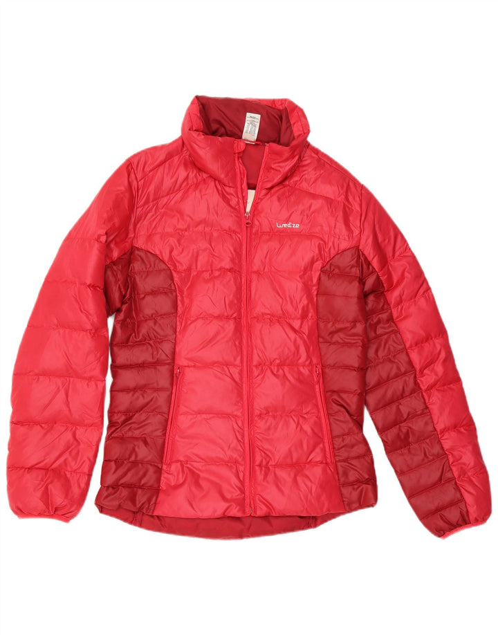 Wedze Chaqueta acolchada para hombre ES 34 XS Poliéster color block rojo