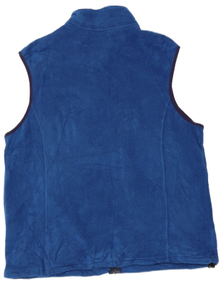 L.L.Bean Chaleco polar para hombre UK 40 Grande Poliéster azul