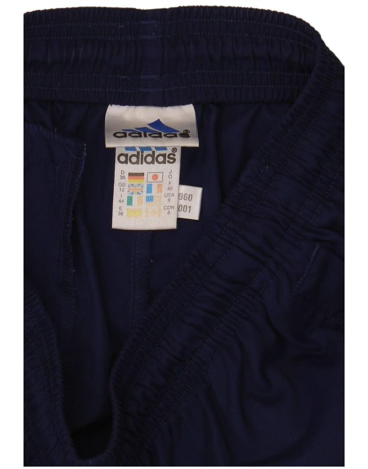 Adidas Pantalones cortos deportivos para mujer UK 12 Medium Azul marino Poliéster