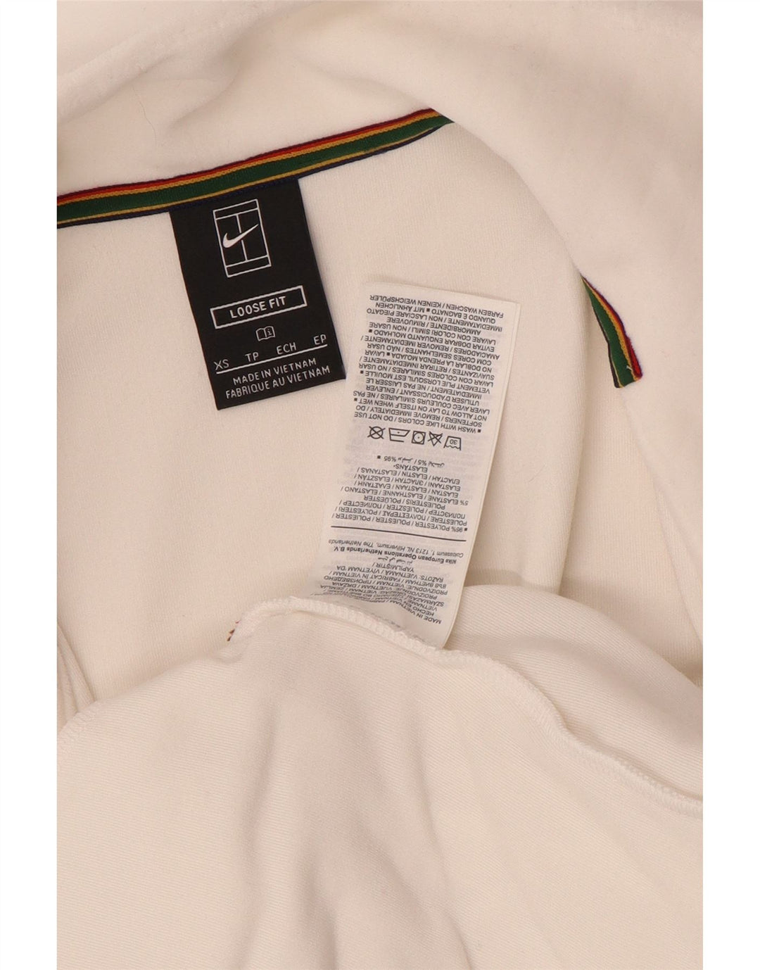 Nike Hombre Chándal Top Chaqueta XS Blanco Poliéster