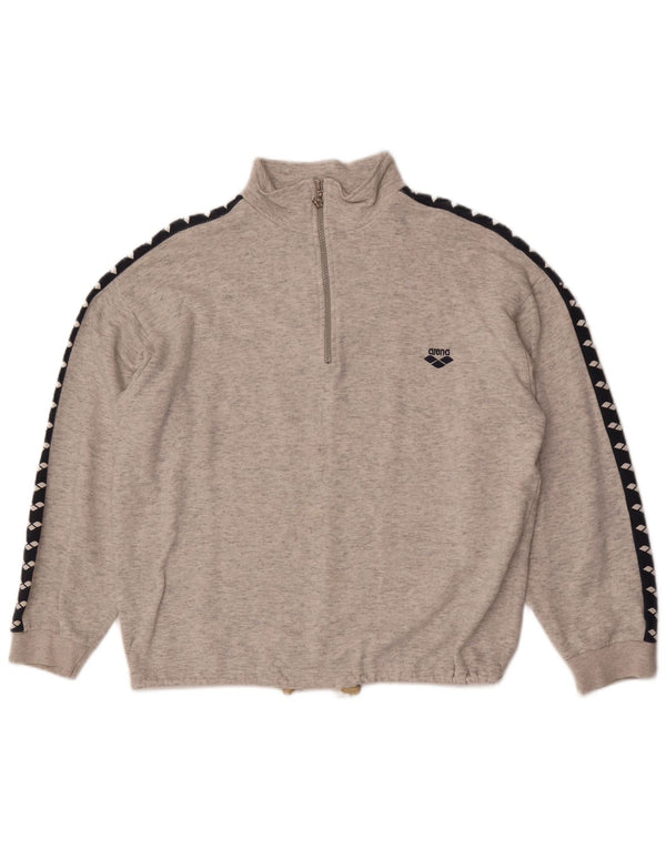 Arena Mujer Oversize Graphic Sudadera Jumper UK 40 XL Gris Colorblock
