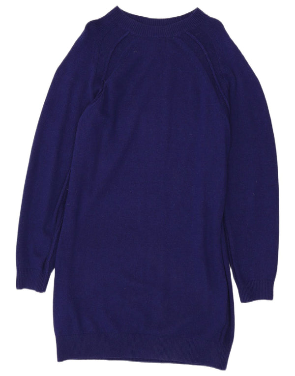 Reiss Vestido tipo jersey de manga larga para mujer UK 42 Viscosa morada mediana