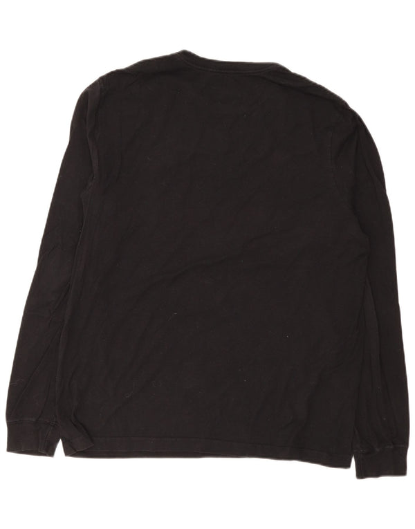 Camiseta Nike Hombre Manga Larga Algodón Negro Mediano