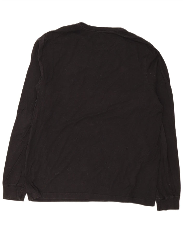 Camiseta Nike Hombre Manga Larga Algodón Negro Mediano