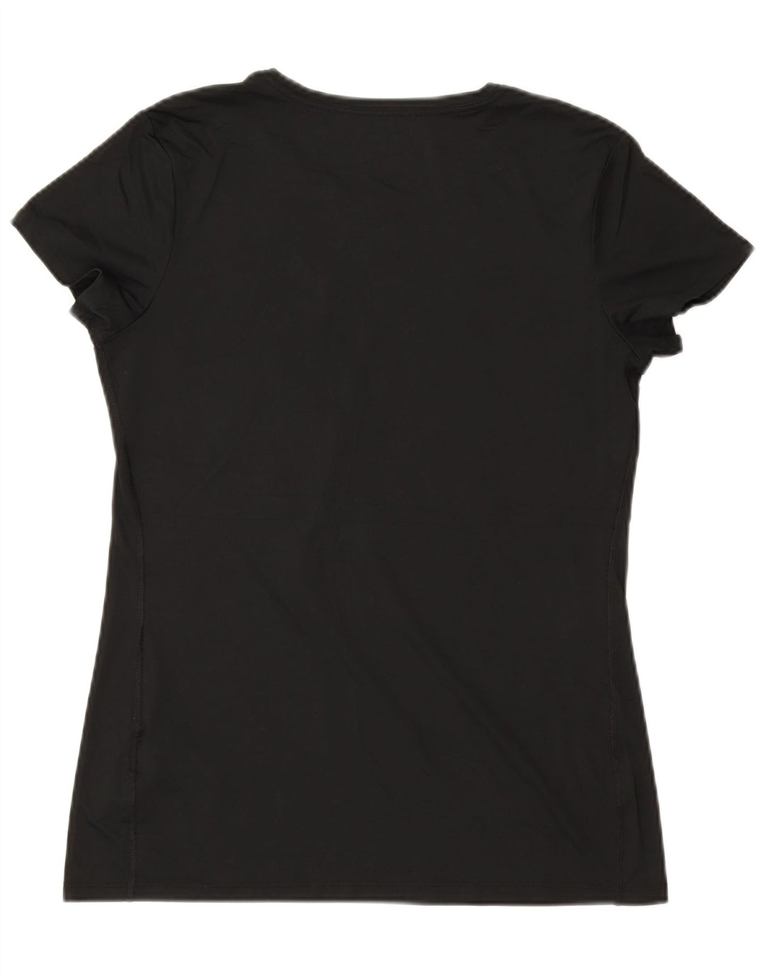 NIKE Mujer Dri Fit Graphic Camiseta Top UK 40 Grande Poliéster Negro