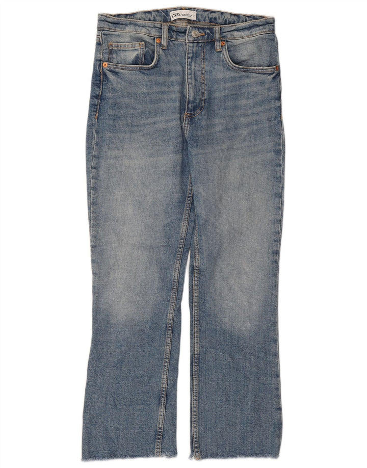 Zara Vaqueros Rectos Mujer EU 38 Small W28 L25 Azul