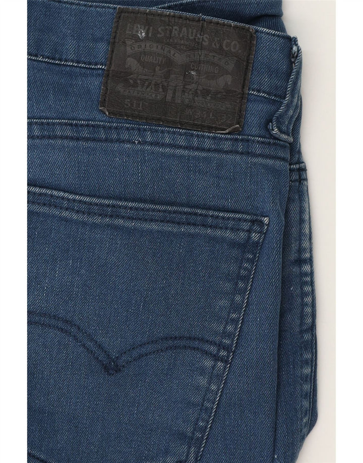 LEVI'S Mens 511 Slim Jeans W31 L30 Algodón Azul