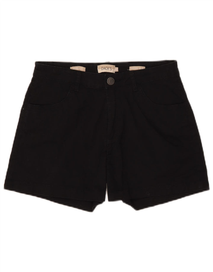 Dack's Pantalones cortos de mezclilla de corte regular para mujer IT 42 Medium W28 Algodón negro