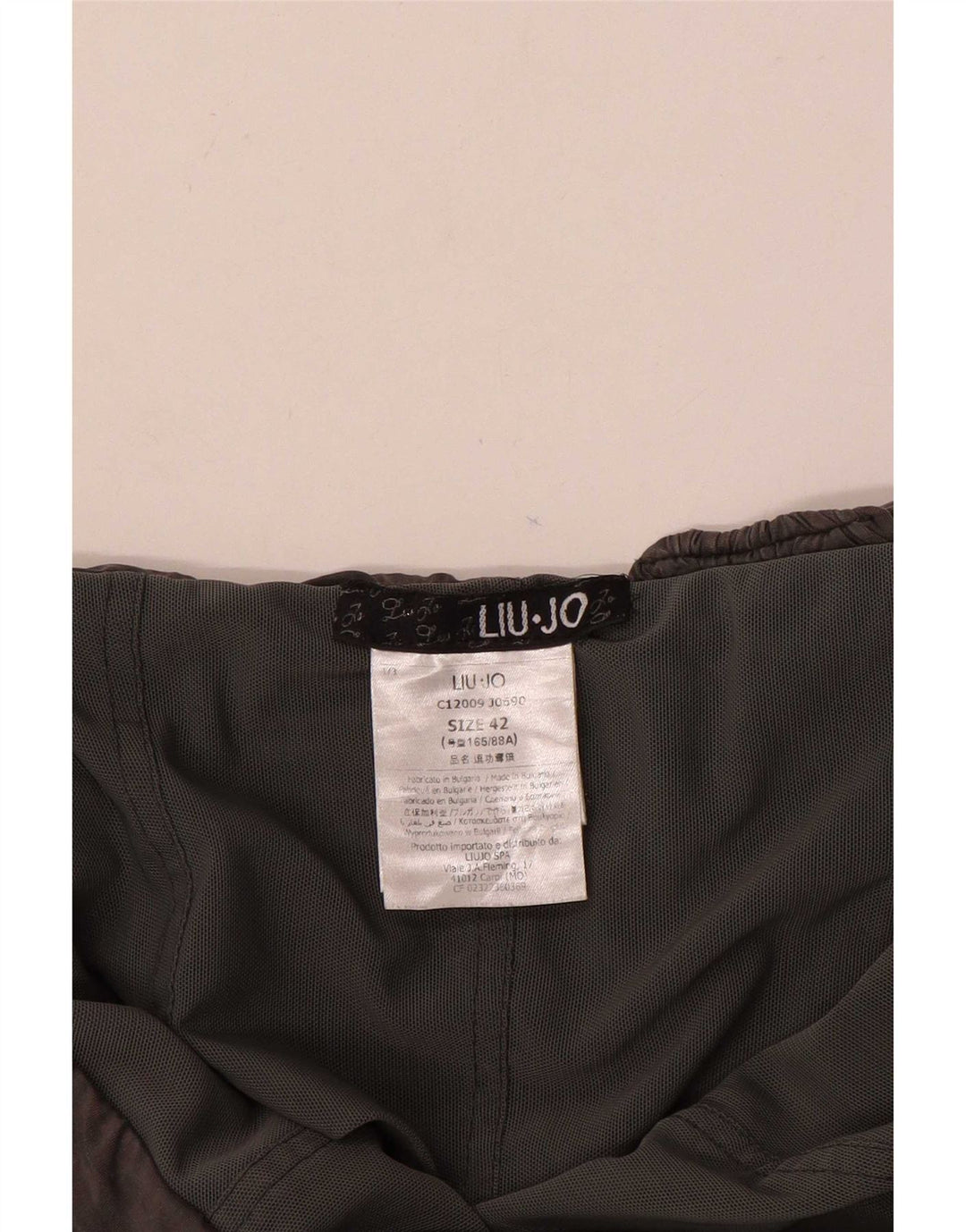 Mono Liu Jo Mujer Un Hombro IT 42 Cupro Gris Medio
