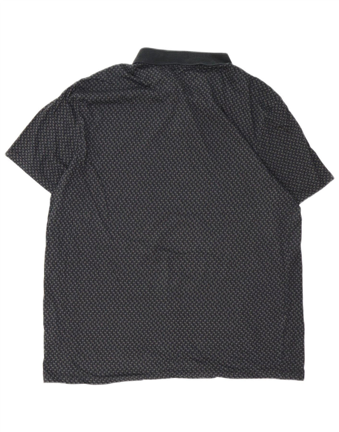 CALVIN KLEIN Polo gráfico para hombre XL Algodón negro