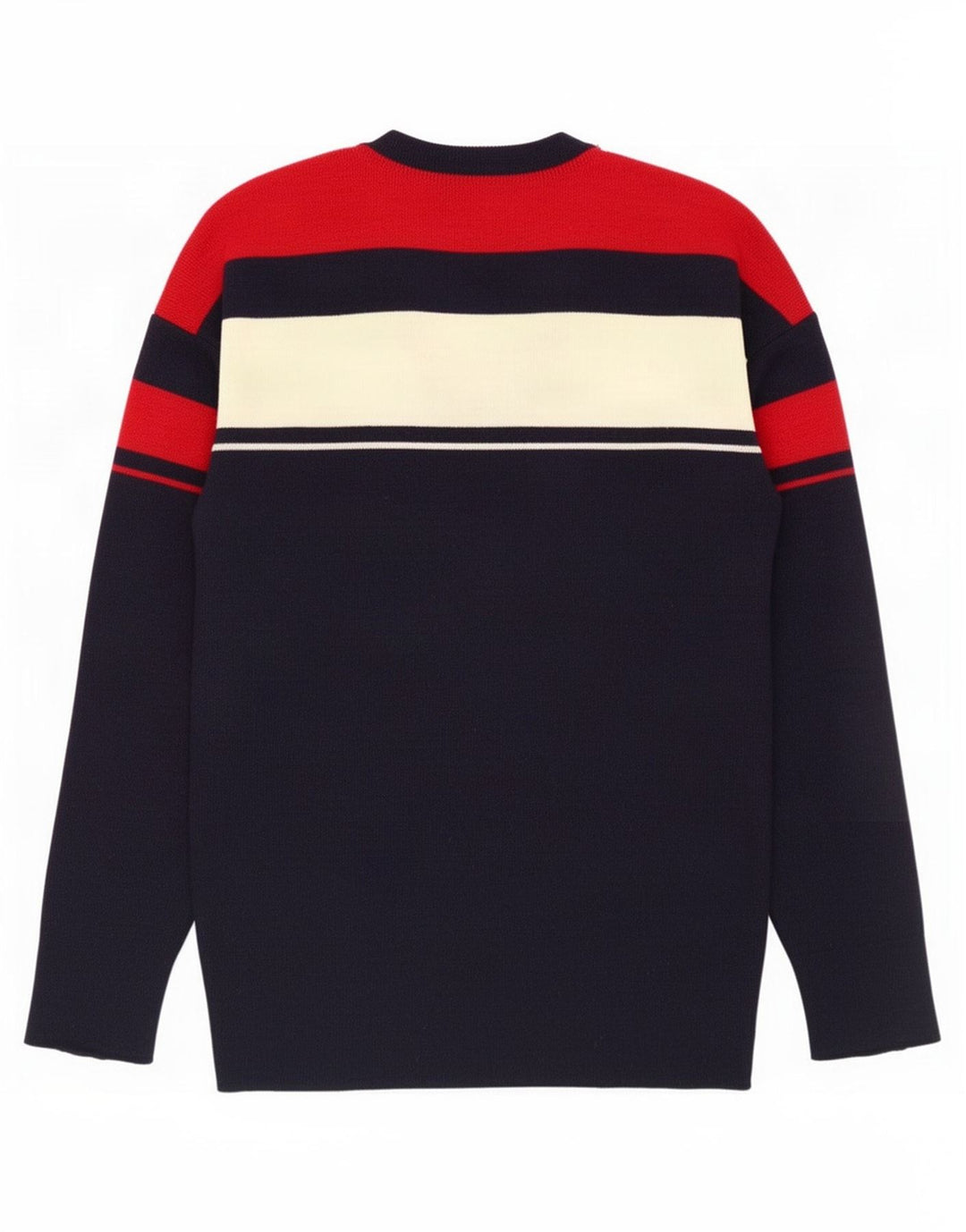 Silvy Hombre Jersey Con Cuello En V IT 50 Medium Azul Marino Colorblock