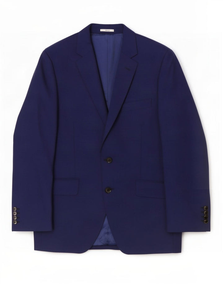 Marks & Spencer Chaqueta tipo blazer de 2 botones para hombre UK 38 Lana azul mediana
