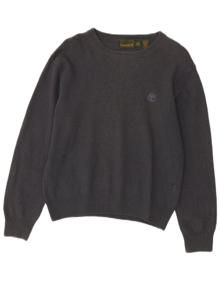 TIMBERLAND Suéter tipo jersey con cuello barco para mujer Reino Unido 14 Lana gris medio
