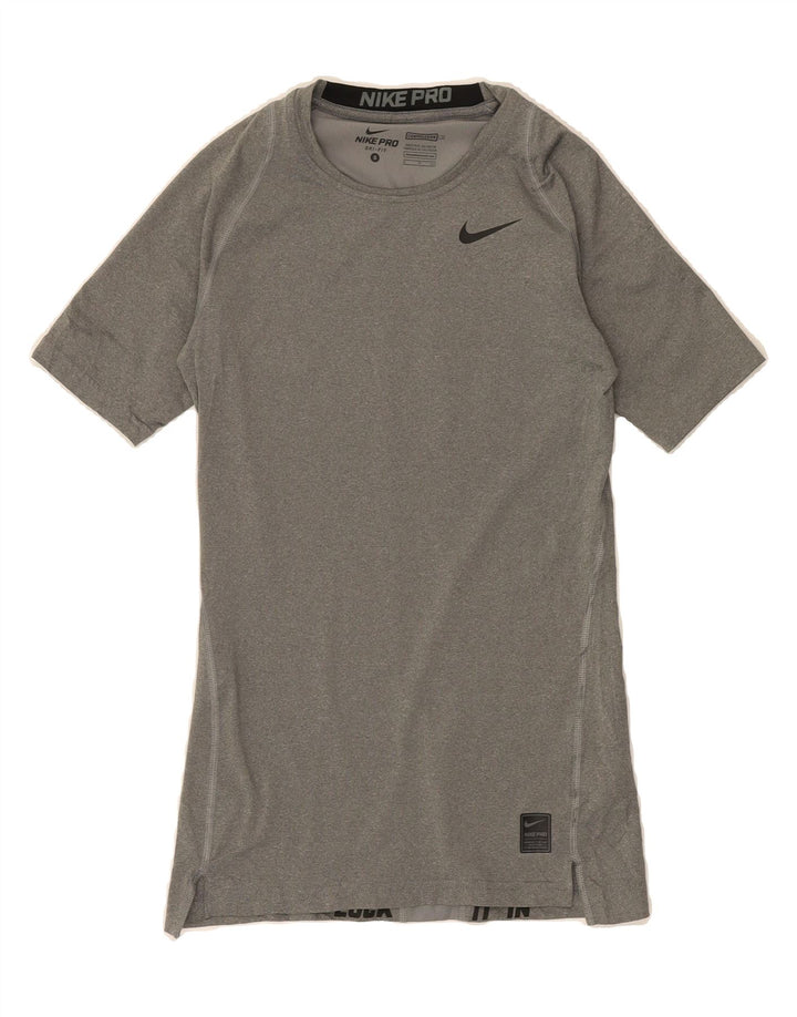 NIKE Mens Dri Fit T-Shirt Top Small Grey Polyester Vintage Nike and Second-Hand Nike from Messina Hembry 