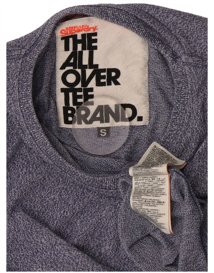 Superdry Camiseta con gráfico gráfico para hombre, talla pequeña, algodón azul