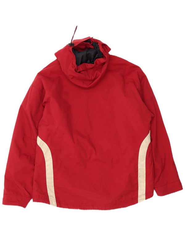 Gap Chaqueta cortavientos holgada con capucha para hombre UK 38 Medium Red Colourblock