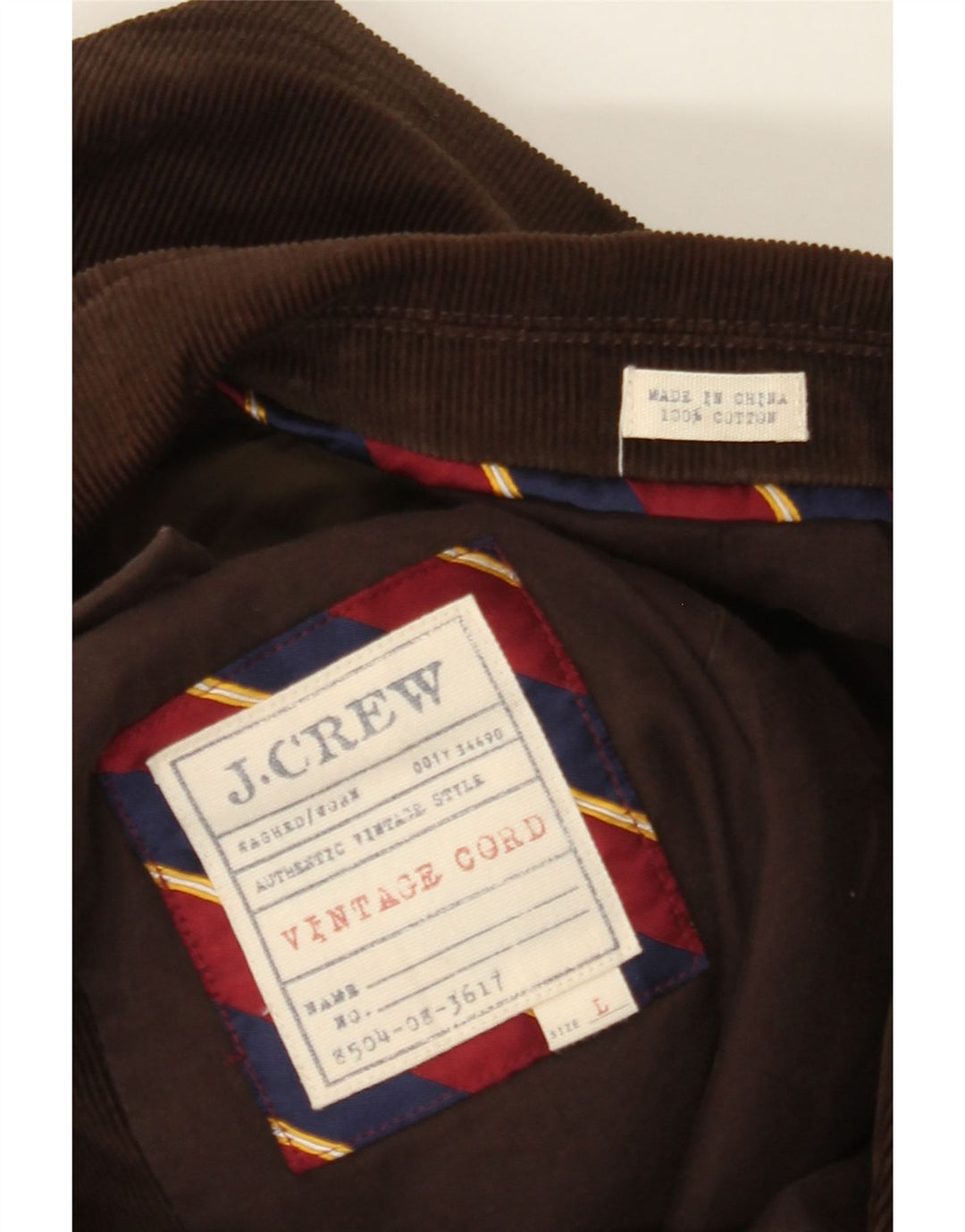 J. CREW Chaqueta tipo blazer de pana con 3 botones para hombre UK 40 Grande Algodón marrón