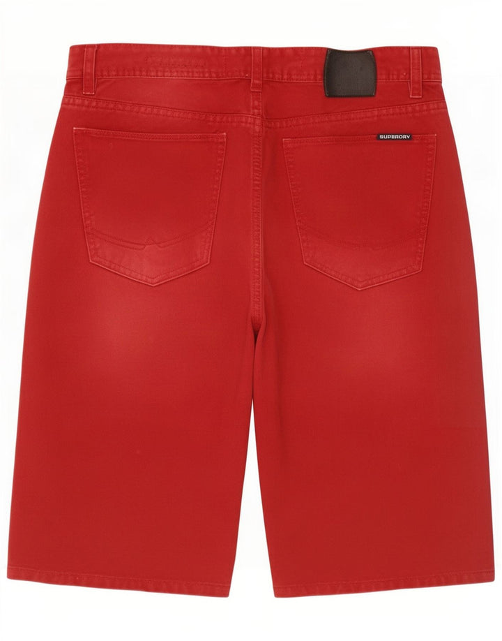 Superdry Shorts De Mezclilla Para Hombre Pequeños W29 Algodón Rojo
