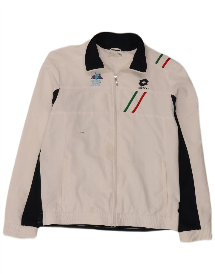 Lotto Hombre Chaqueta De Chándal Con Gráfico XL Blanco Colorblock