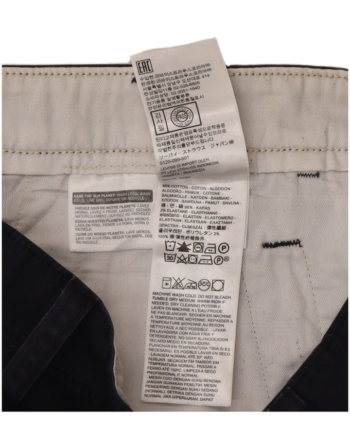 Levi's Pantalones cortos chinos estándar para hombre W31 Algodón azul marino mediano