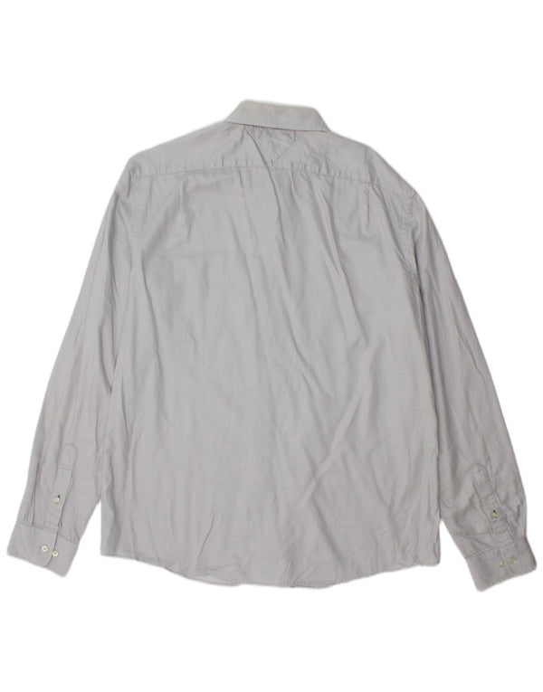 Tommy Hilfiger Camisa Slim Fit para Hombre Talla 17 XL Gris