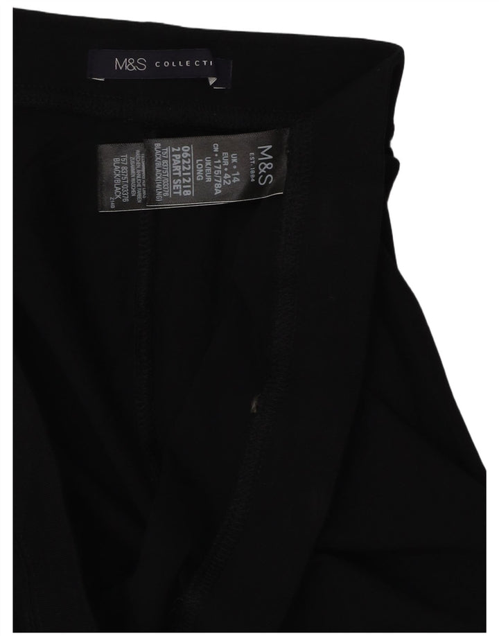 Marks & Spencer Leggings para mujer Reino Unido 44 Grande Algodón negro