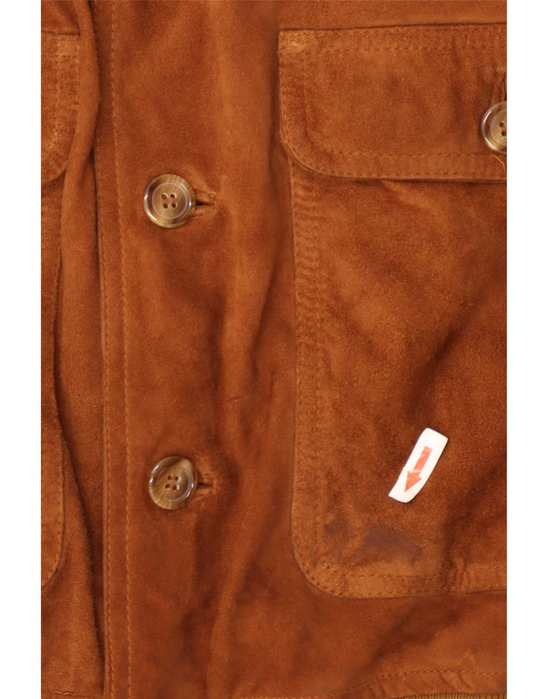 Chaqueta bomber de ante vintage para hombre IT 48 Beige medio