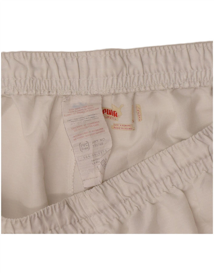 Puma Shorts deportivos gráficos para hombre XL Poliéster con bloques de color blanco
