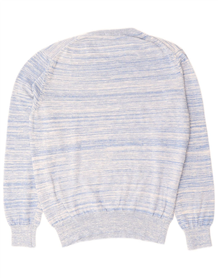 CARRERA Jersey de cuello redondo para hombre de algodón a rayas azul medio