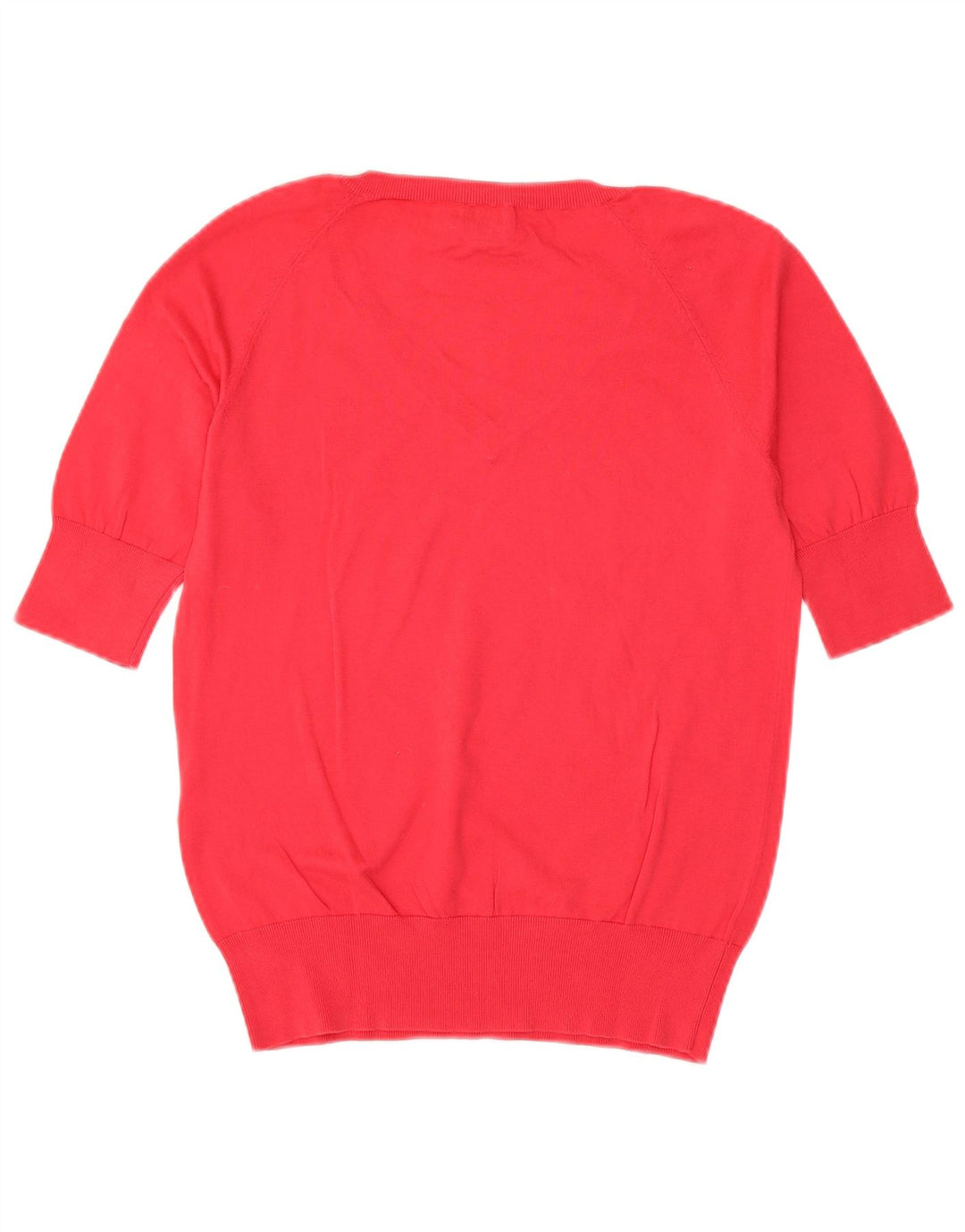 Henry s Jersey de Manga Corta con Cuello en V para Mujer IT 44 Medium Red