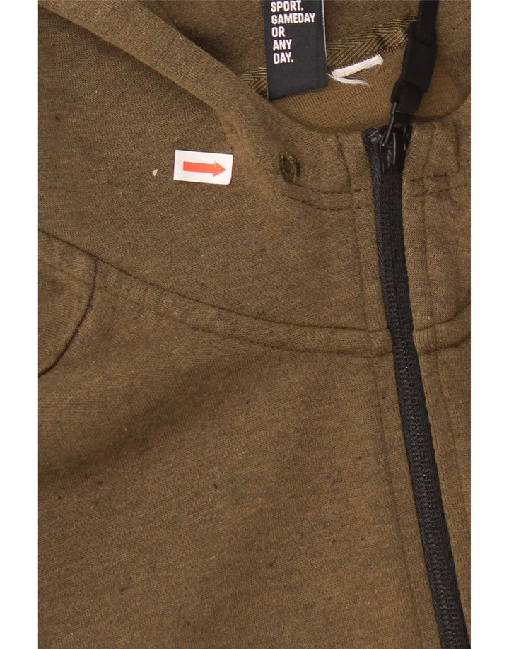 Adidas Hombre Graphic Zip Sudadera con capucha Medium Khaki