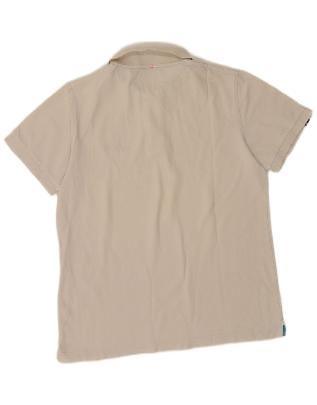 Polo Sun68 para hombre de algodón blanco grande